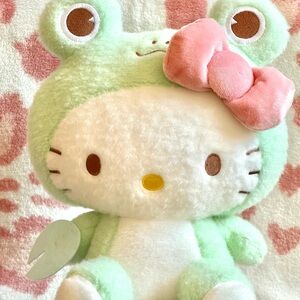 Hello Kitty Froggy Plushie! (12-13inch) -Pink